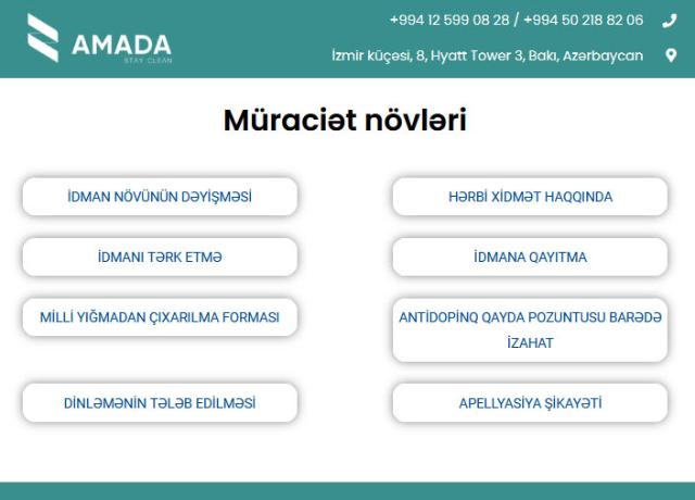 AMADA idmançılara dəstək məqsədi onlayn müraciət platformasını istifadəyə verib 