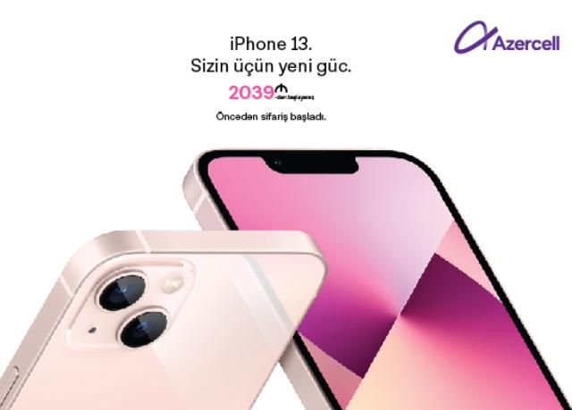 Azercell-dən iPhone 13, iPhone 13 Pro və iPhone 13 Mini əldə edin və 3 ay ərzində  50GB pulsuz mobil internetdən yararlanın! 