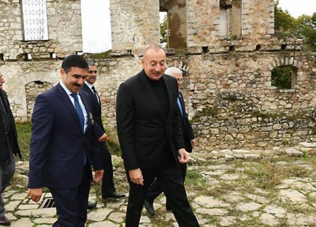 Ilham Aliyev visited Tugh village together with members of general public of Khojavand district +PHOTO=26