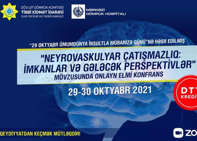 "29 oktyabr Ümumdünya İnsultla Mübarizə Günü"nə həsr edilmiş Onlayn Elmi Konfrans keçiriləcək 