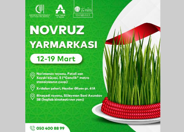 "Kənddən Şəhərə" yarmarkaları 12-19 mart tarixlərində fasiləsiz fəaliyyət göstərəcək 