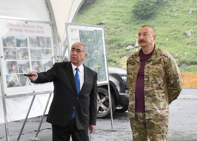 Ilham Aliyev viewed construction of two tunnels in Goygol district +PHOTO=6