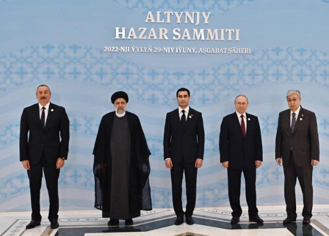 6th Summit of Heads of State of Caspian littoral states kicks off in Ashgabat President Ilham Aliyev attends the Summit +PHOTO=10