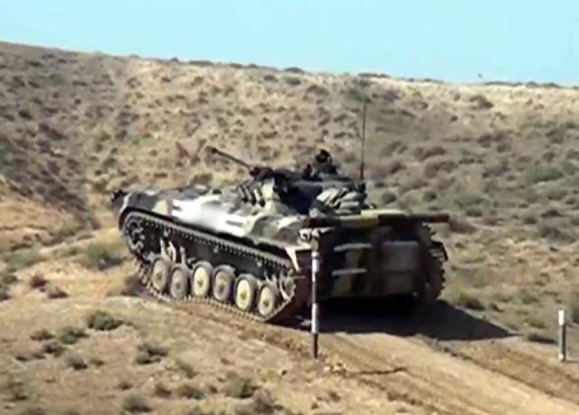 Mechanized units carried out practical training exercises +VİDEO